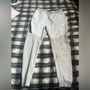 Size small white and grey Nike tech fleece joggers barely worn